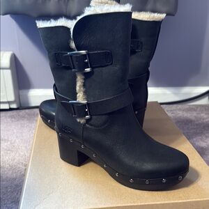 UGG Black Winter Boots with Rugged Style New in box